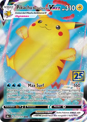 Pikachu Berselancar VMAX