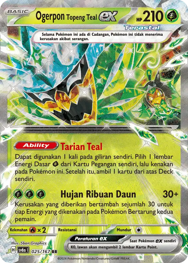 Ogerpon Topeng Teal ex